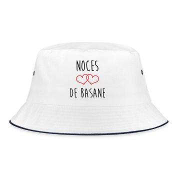 noces de basane 31 ans de mariage - Bob - blanc/marine - Devant