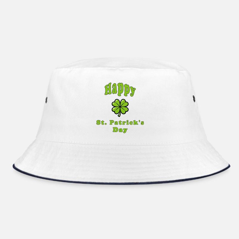 Happy St. Patrick's Day - Grünes Kleeblatt Bucket Hat