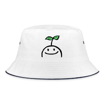 Humorvolles Geschenk für Biologin - Bucket Hat - Weiß/Navy - Vorne