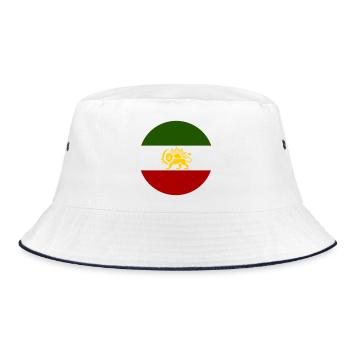 Freies Iran - Bucket Hat - Weiß/Navy - Vorne