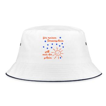 Sunshine - Bucket Hat - white/navy - Front