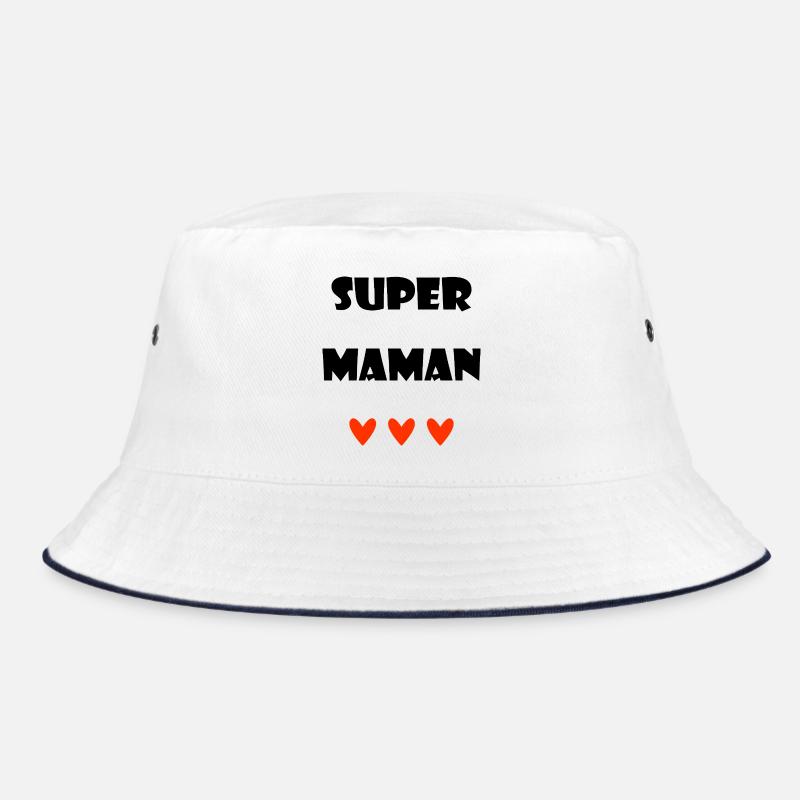 SUPER-MAMA. HERZ. ICH LIEBE MAMA. MAMA. PARTEI Bucket Hat