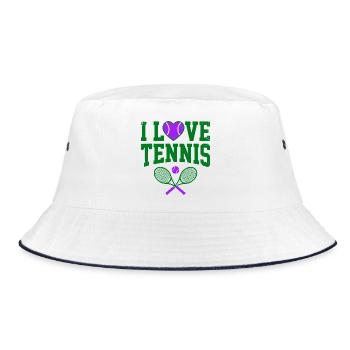 I Love Tennis London, un t-shirt stylé pour fan de tennis - Bob - blanc/marine - Devant
