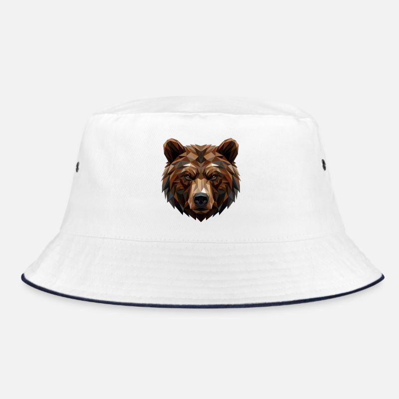 Braunbär Grizzly Bär Bärenbrüder Wald Wilde Bären Bucket Hat
