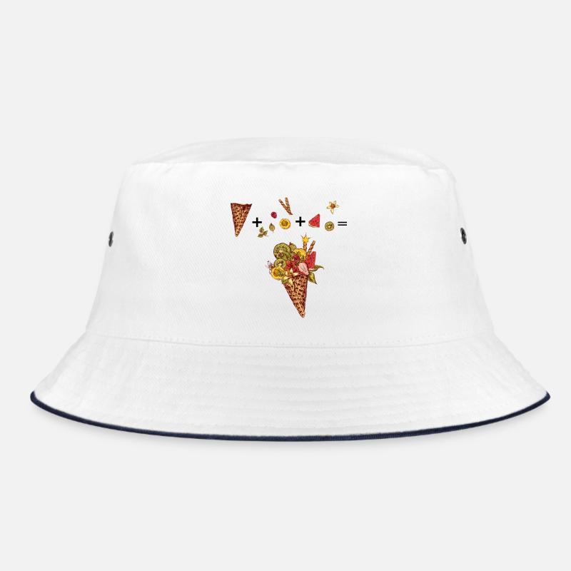  Eiswaffel mit buntem Obst Bucket Hat