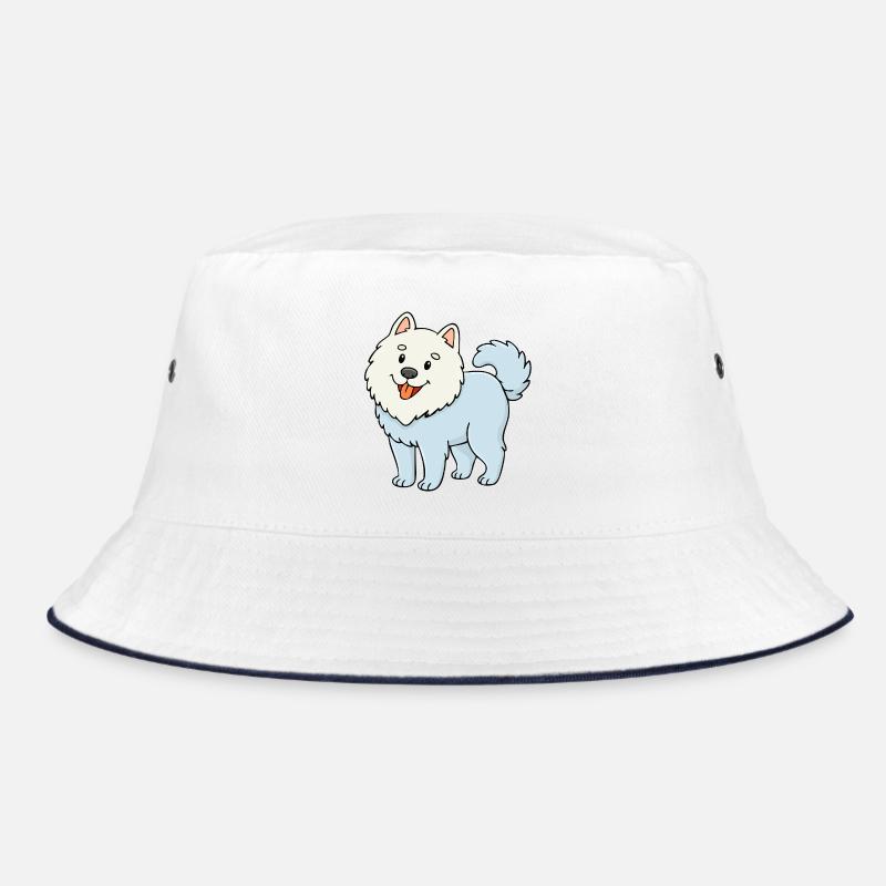 Fuzzy Dog (White/ Comic) Bucket Hat