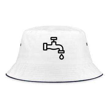 Tap - Bucket Hat - white/navy - Front