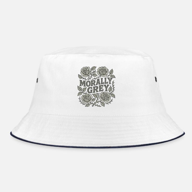 Moralisch graue Rosen Bucket Hat