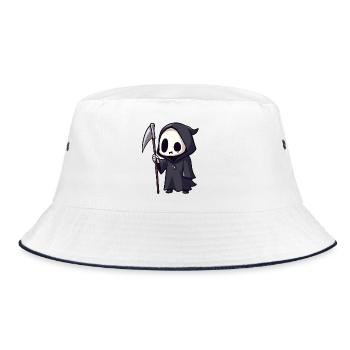 The Grim Reaper - Bucket Hat - white/navy - Front