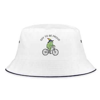 Pride Month LGBT – Auf dem Weg zum Stolzen - Bucket Hat - Weiß/Navy - Vorne