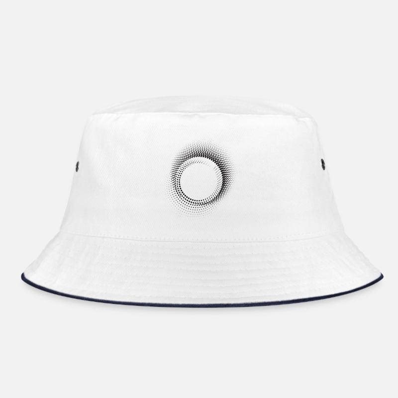 Halo-Punkt-Ringmuster Bucket Hat