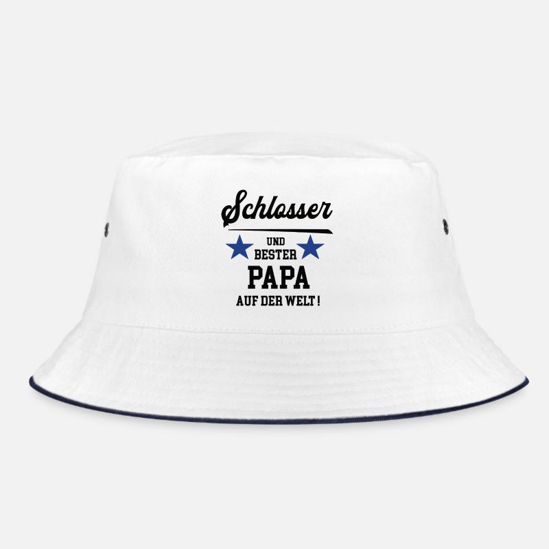 Schlosser Bester Papa Vatertag Geburtstag Bucket Hat