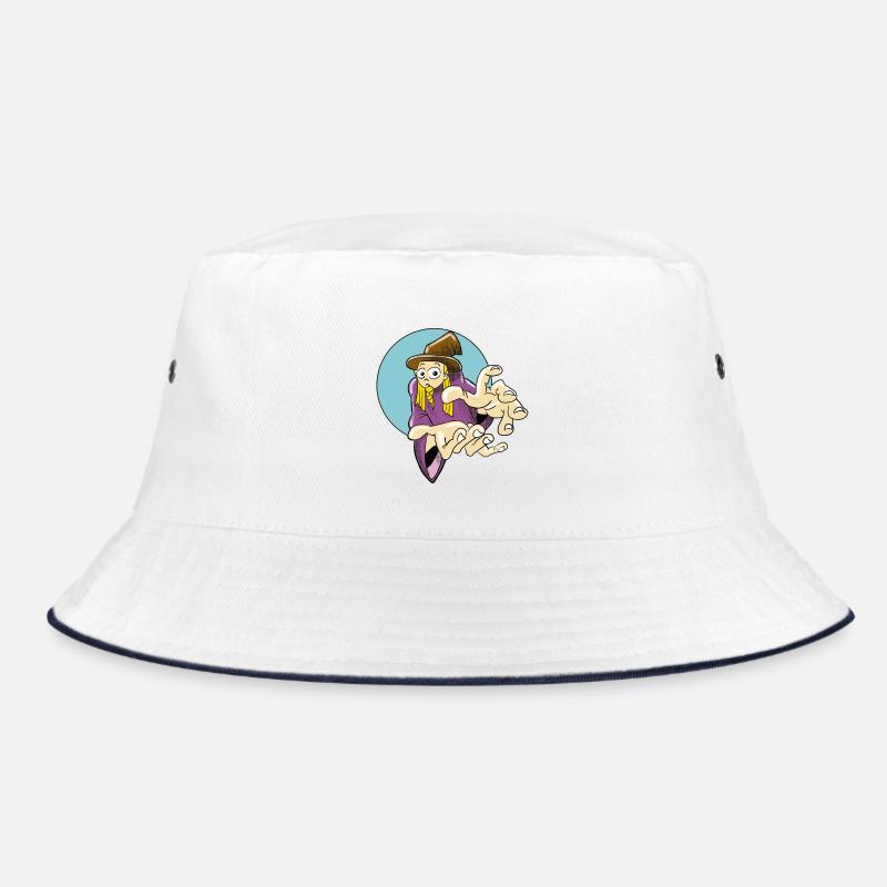 Fordernder Zauberer Illustration Bucket Hat