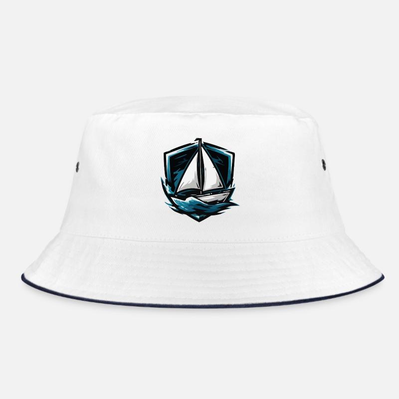 Sailboat Storm Graphic Bucket Hat