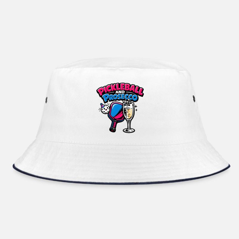 Pickleball Prosecco Logo Bucket Hat