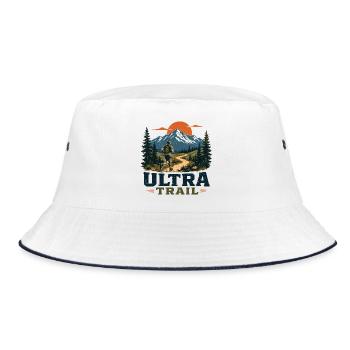 Trail Running - Ultra Trail - Bucket Hat - white/navy - Front