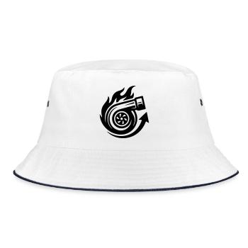 Turbo Boost Tuning - Bucket Hat - white/navy - Front