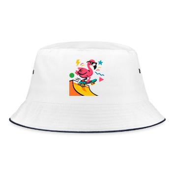 Flamingo Skateboard Neon - Bob - blanc/marine - Devant