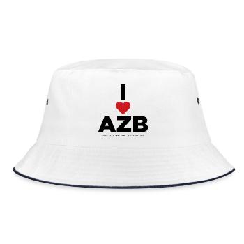 J’adore AZB - j’adore travailler sur la fraude horaire - Bob - blanc/marine - Devant