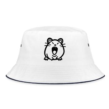 Mouse - Bucket Hat - white/navy - Front