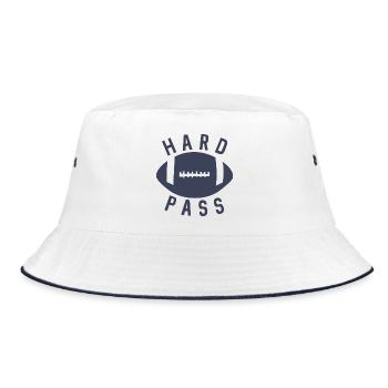 Hard Pass Football Helmet - Bucket Hat - white/navy - Front