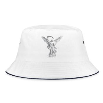 Angel with scythe - Bucket Hat - white/navy - Front