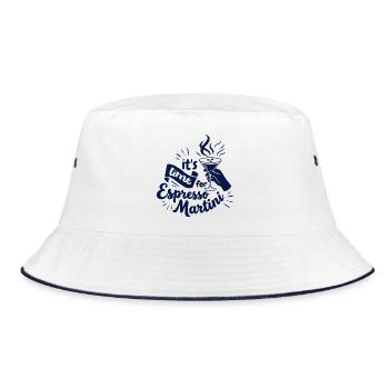 Espresso Martini Social Club - Bucket Hat - white/navy - Front
