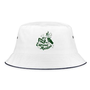 Espresso Martini Graphic Design - Bucket Hat - white/navy - Front