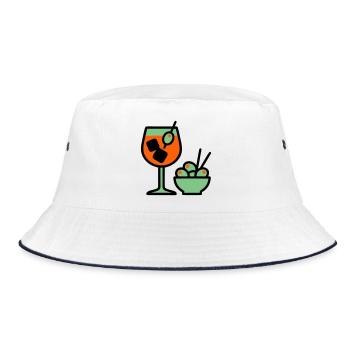 Graphique de cocktail Martini - Bob - blanc/marine - Devant
