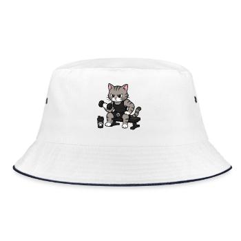 Chat Ami - Partenaire de salle de sport - Bob - blanc/marine - Devant