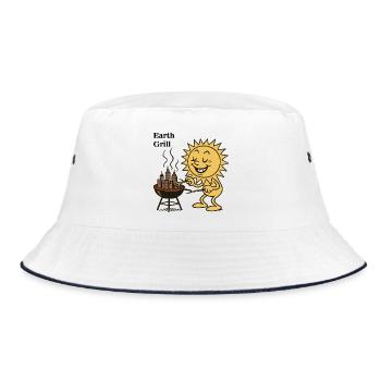 Sun Urban Barbecue - Bucket Hat - white/navy - Front