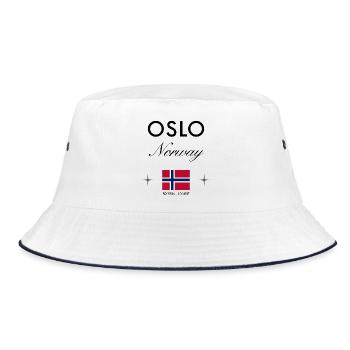Coordonnées d’Oslo Norvège Souvenir de voyage - Bob - blanc/marine - Devant