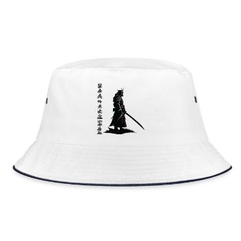 Samurai Shadow : Katana Noir - Bob - blanc/marine - Devant