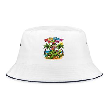 Sunny Moments - Bucket Hat - white/navy - Front