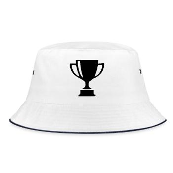 Cup Sports Competition Gift - Bucket Hat - white/navy - Front