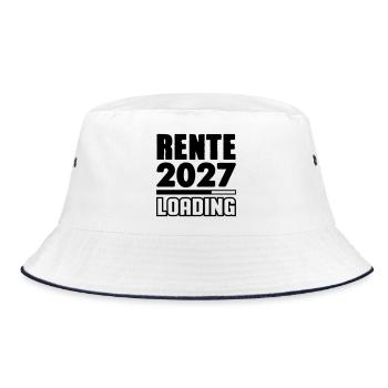 Pension 2027 Loading - Bucket Hat - white/navy - Front