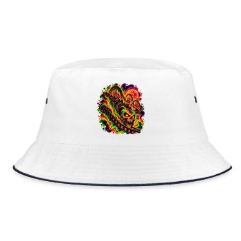 Ride of No Return - Bucket Hat - Weiß/Navy - Vorne