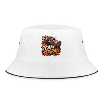 Team 12 Grad - Bucket Hat - Weiß/Navy - Vorne