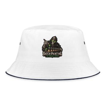 Batch Painting – The Endless Horde Skelett - Bucket Hat - Weiß/Navy - Vorne