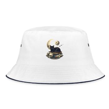 Cat Noir und die verzauberten Bücher - Bucket Hat - Weiß/Navy - Vorne