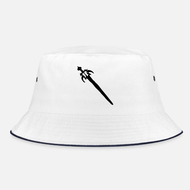 Schwert - Bucket Hat - Weiß/Navy