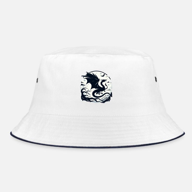 Mystical Dragon Moonlight Bucket Hat