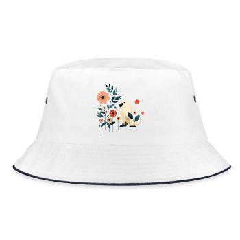 Floral Lion - Bob - blanc/marine - Devant