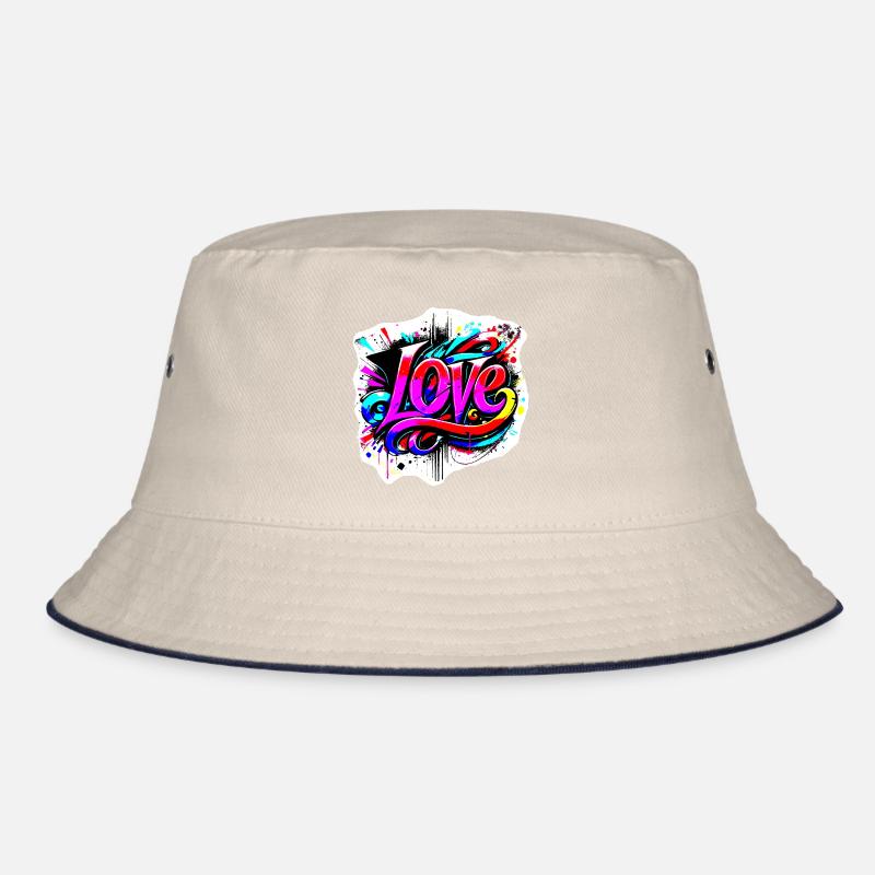 Love Graffiti Lettering Bucket Hat