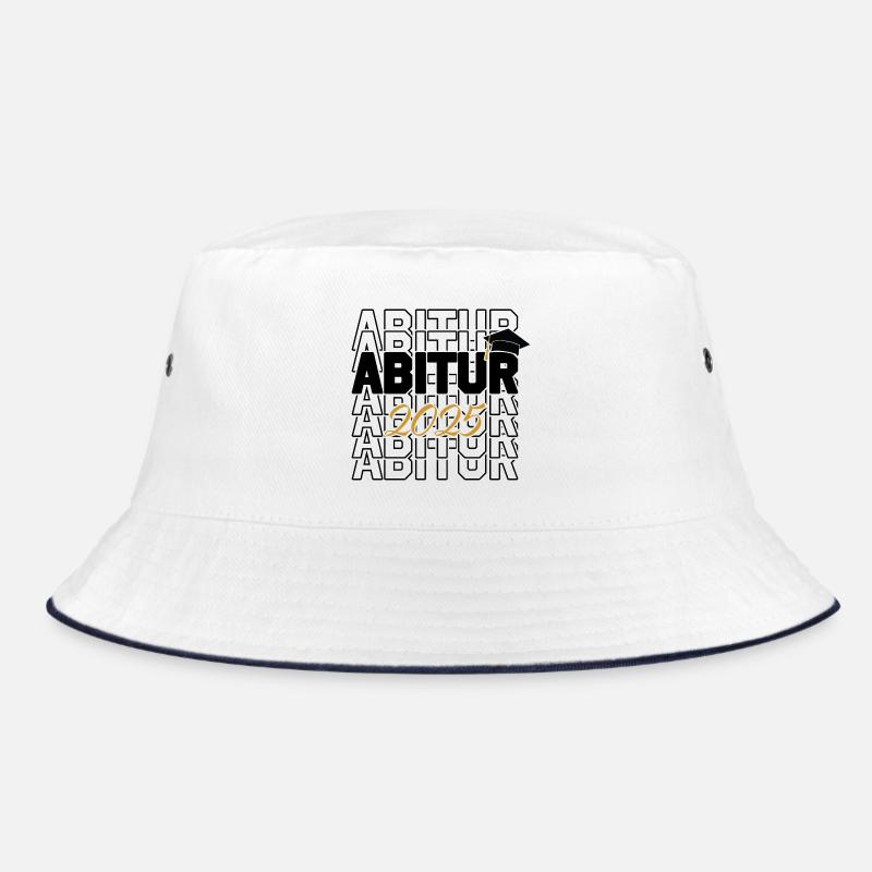 Abitur 2025 - Bucket Hat - Weiß/Navy