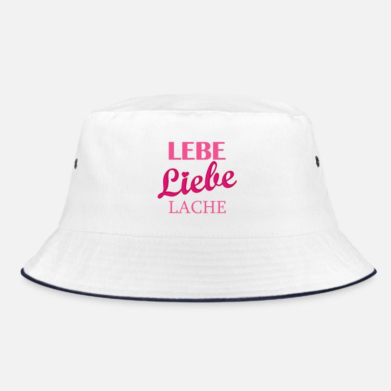 Lebe Liebe Lache Quote Bucket Hat