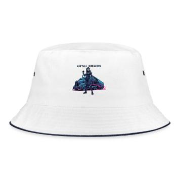Asphalt Warrior - Bucket Hat - white/navy - Front