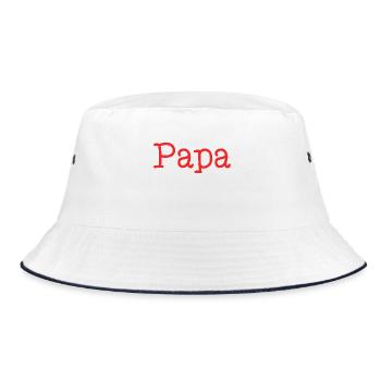 BONNE FÊTE PAPA. PAPA. FÊTE DES PÈRES. PÈRE - Bob - blanc/marine - Devant