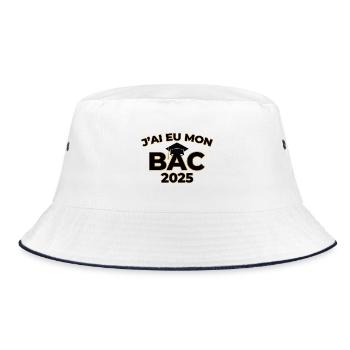 J’ai eu mon bac 2025 - Bob - blanc/marine - Devant