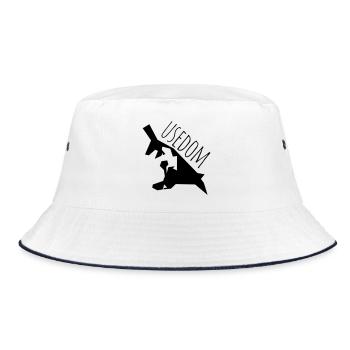 usedom - Bucket Hat - white/navy - Front
